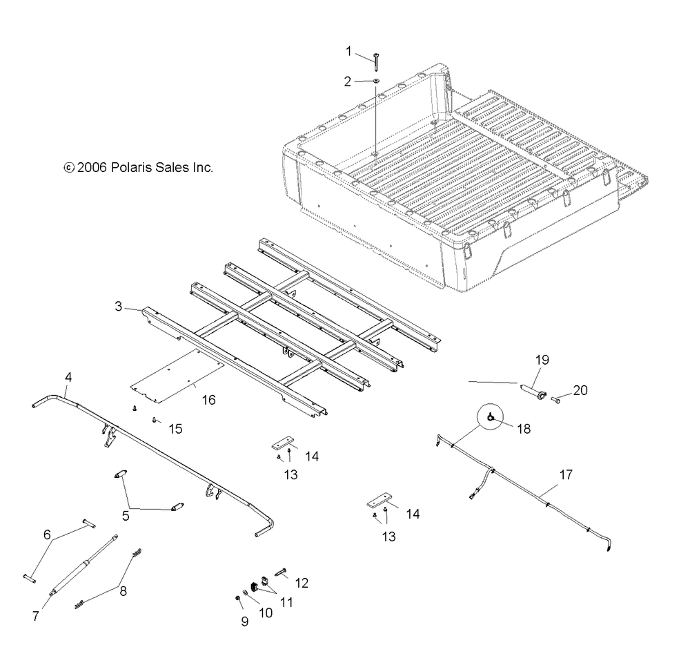 Body box mounting - r08rb50aa