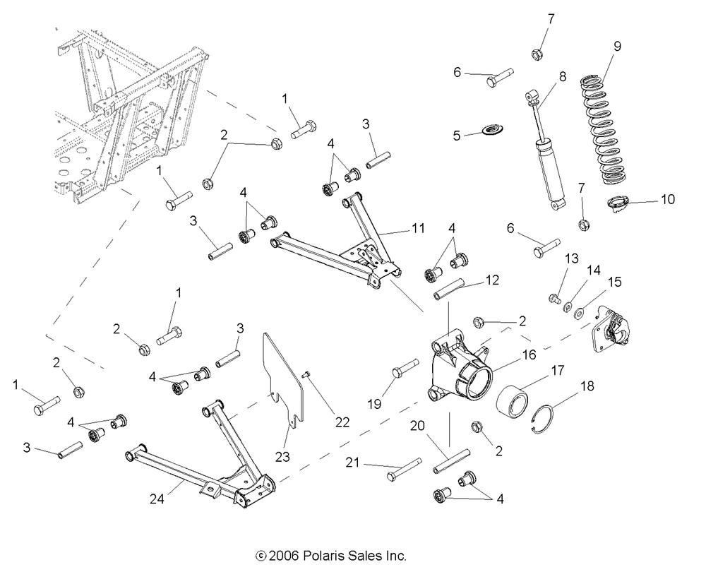 Suspension rear - r08rb50aa