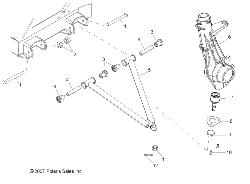 Suspension a-arm and strut mounting - r08rb50aa