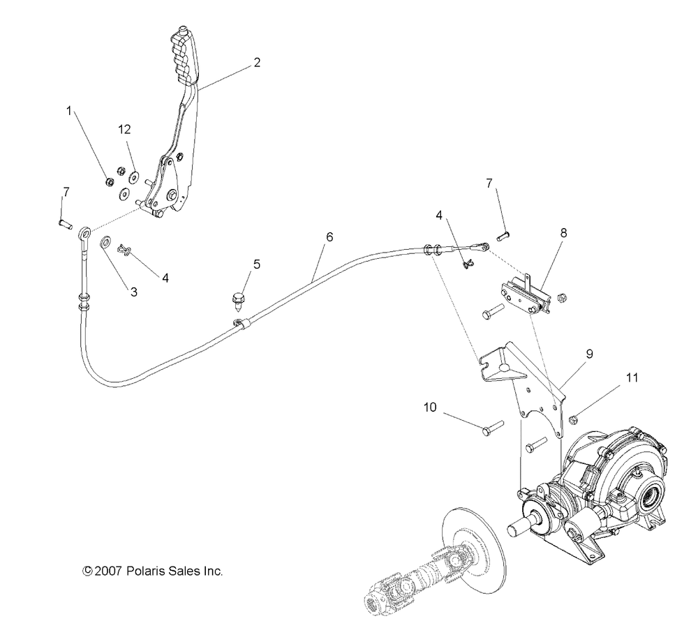 Brakes park brake asm. - r08rb50aa