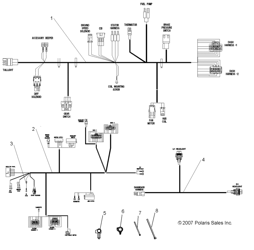 Electrical wire harnesses - r08rb50aa