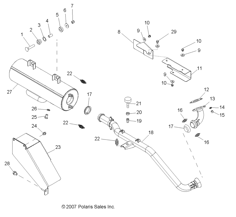 Engine exhaust - r08rb50aa