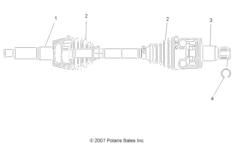 Drive train rear drive shaft - r08rb50aa