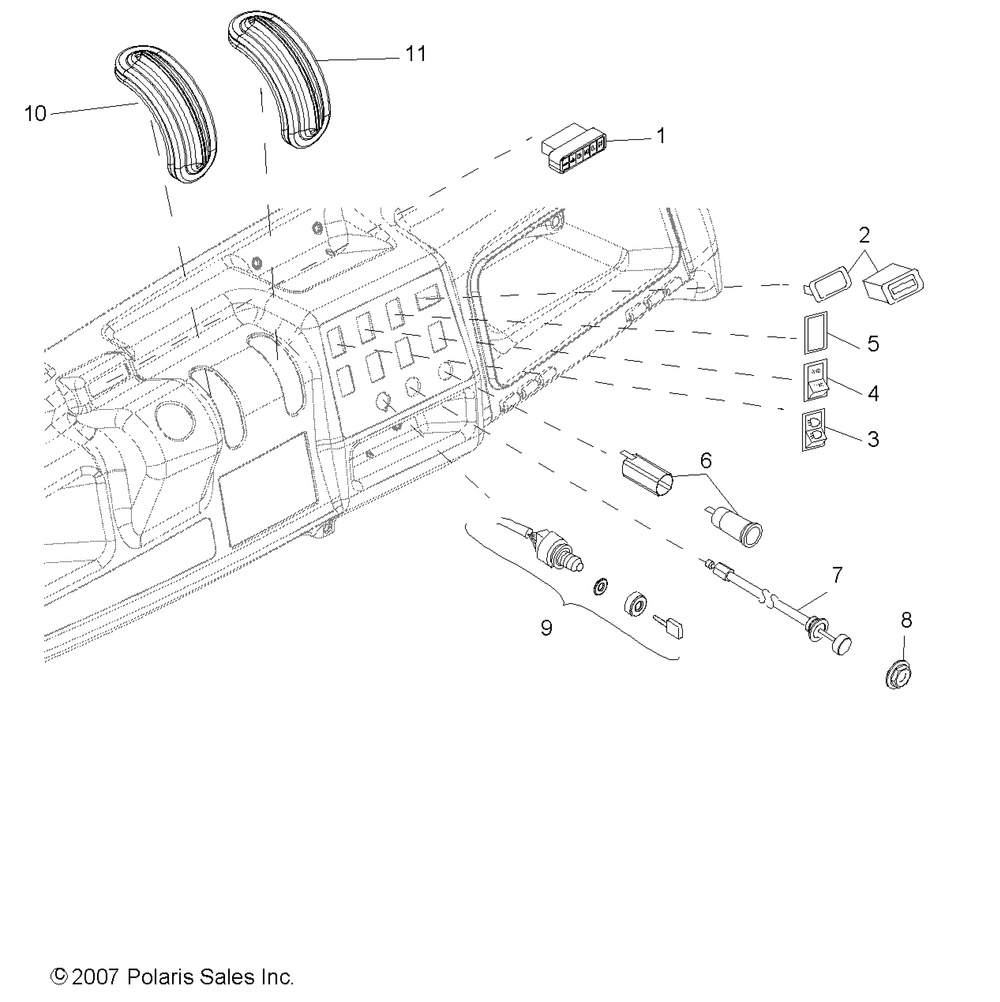 Electrical dash instruments and controls- r08rb50aa