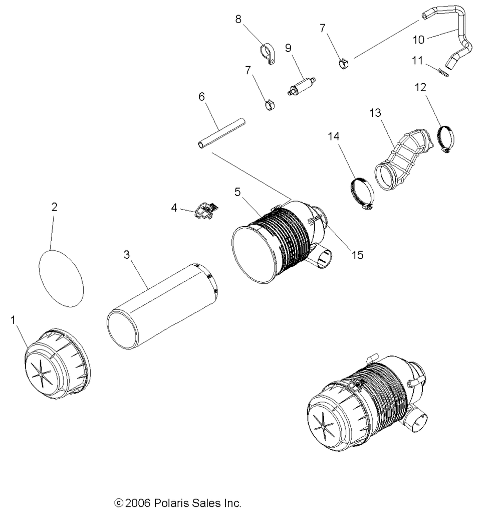 Engine air intake system - r08rb50aa