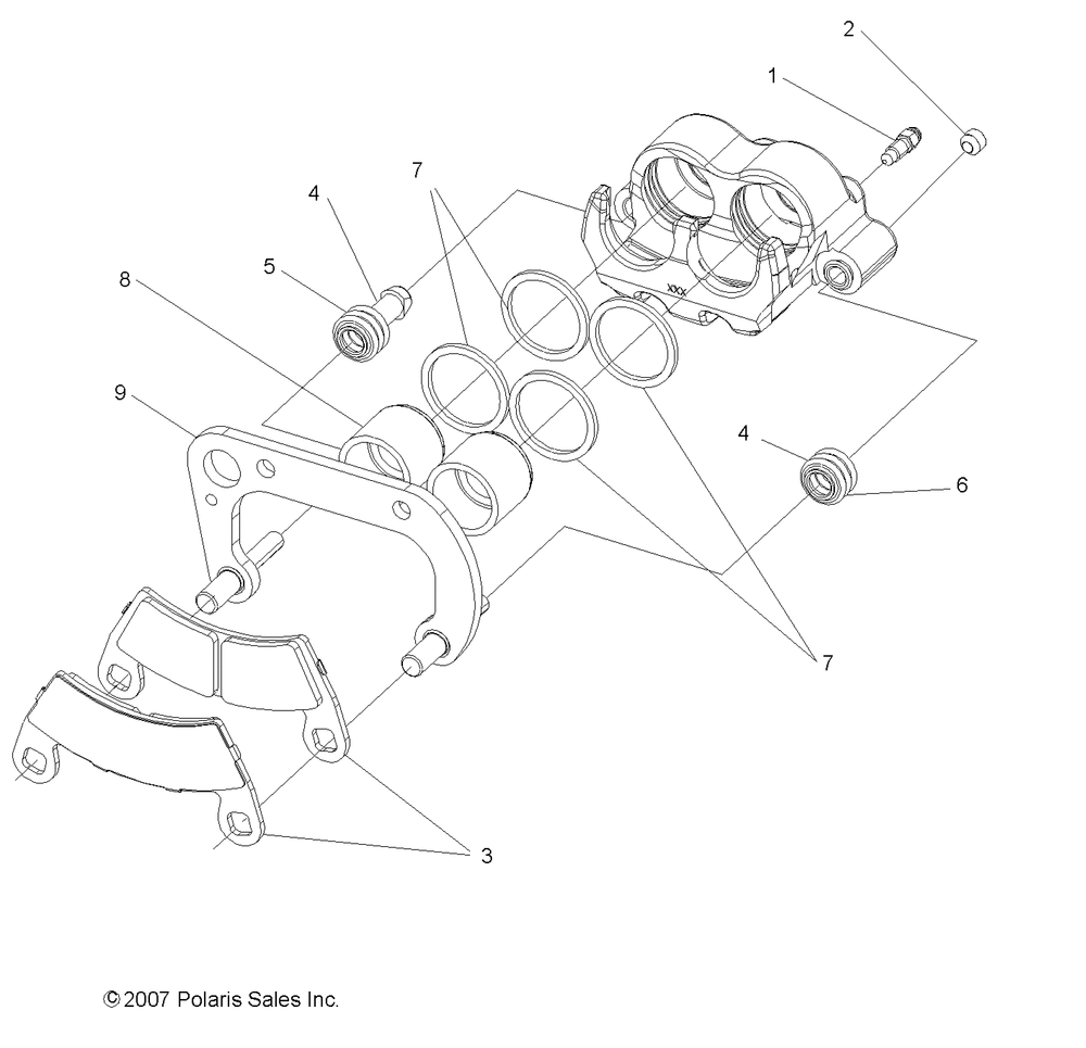 Brakes front caliper - r08rb50aa