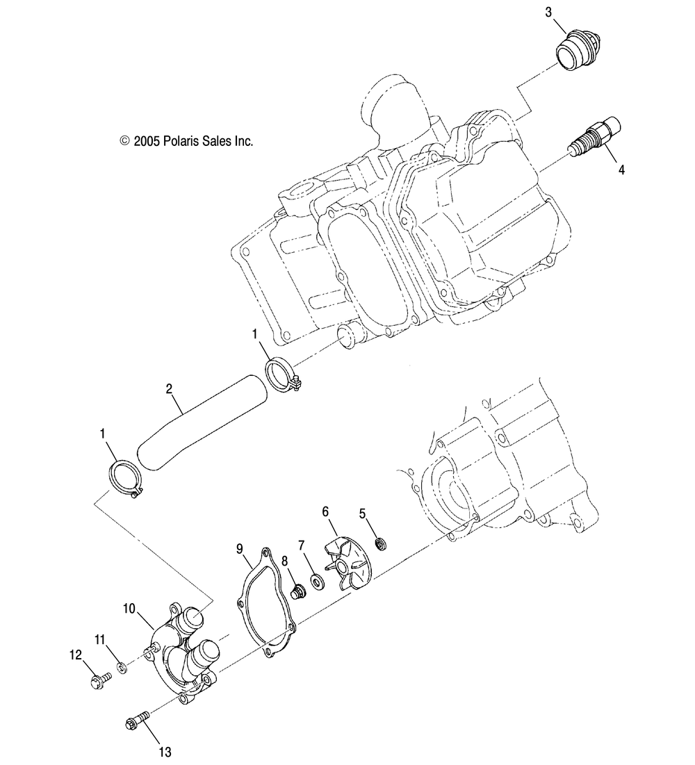 Engine water pump - r08rh50af_ar_at