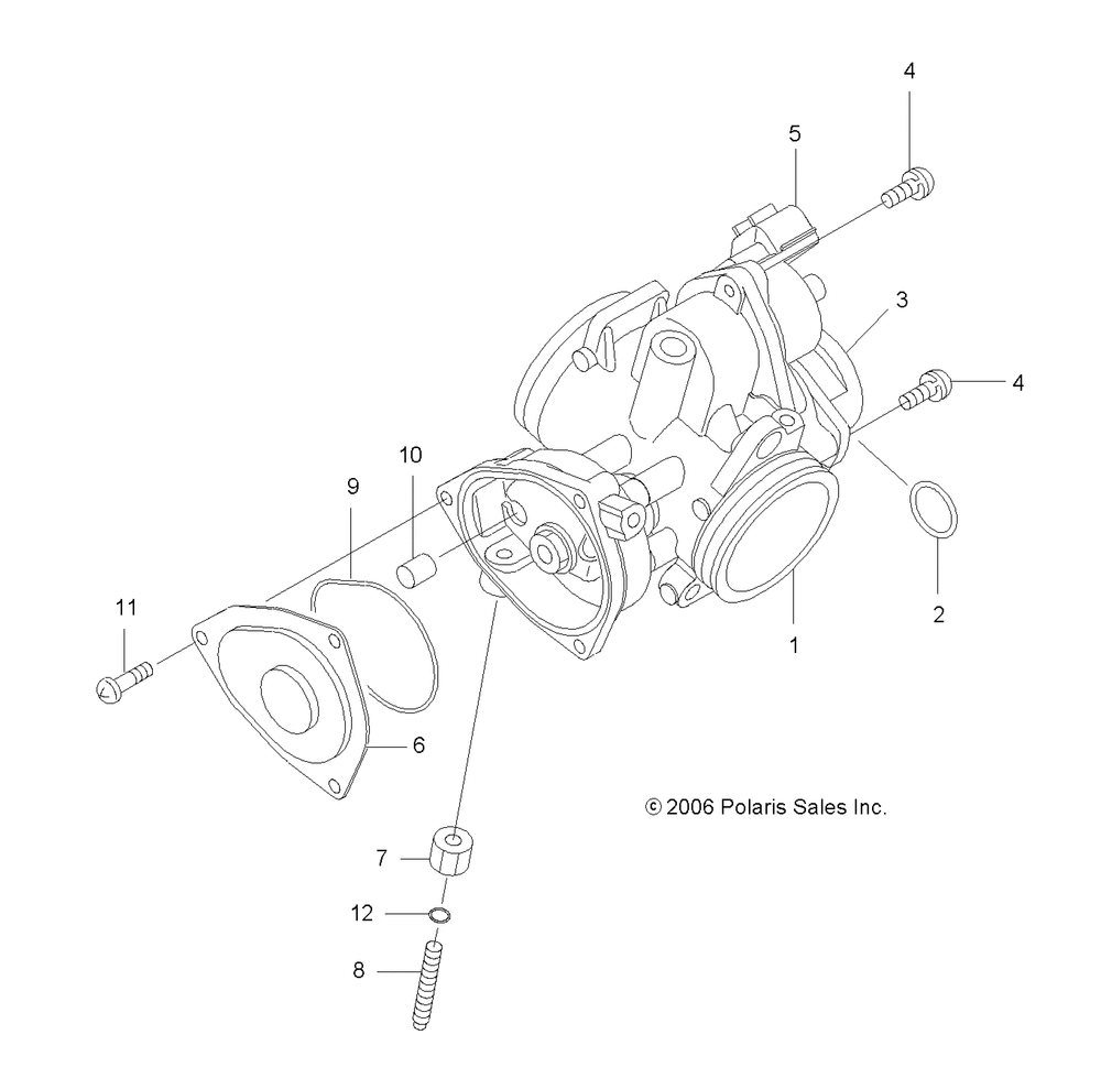 Engine throttle body - r08rh50af_ar_at