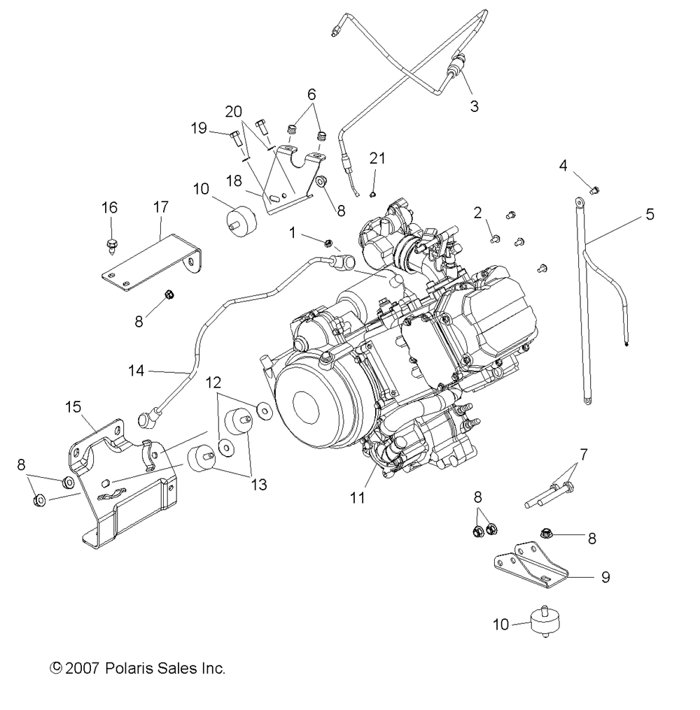 Engine mounting - r08rh50af_ar_at