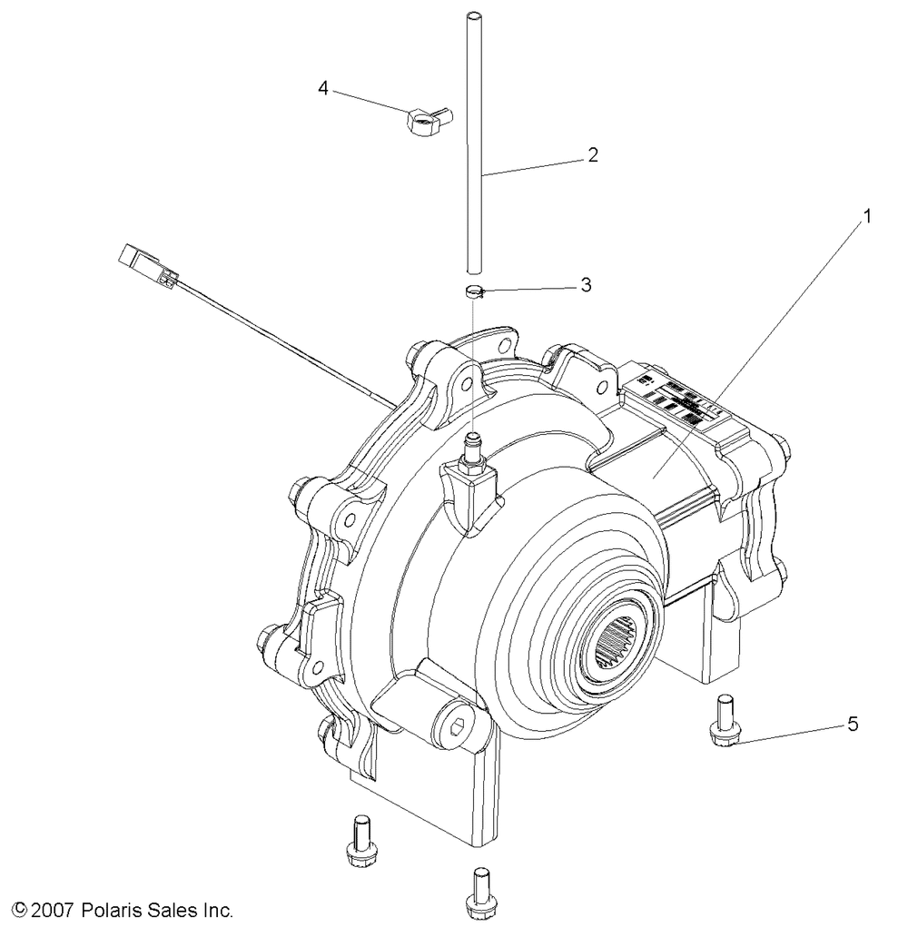 Drive train front gearcase - r08wh68ag_ah_ak_ar