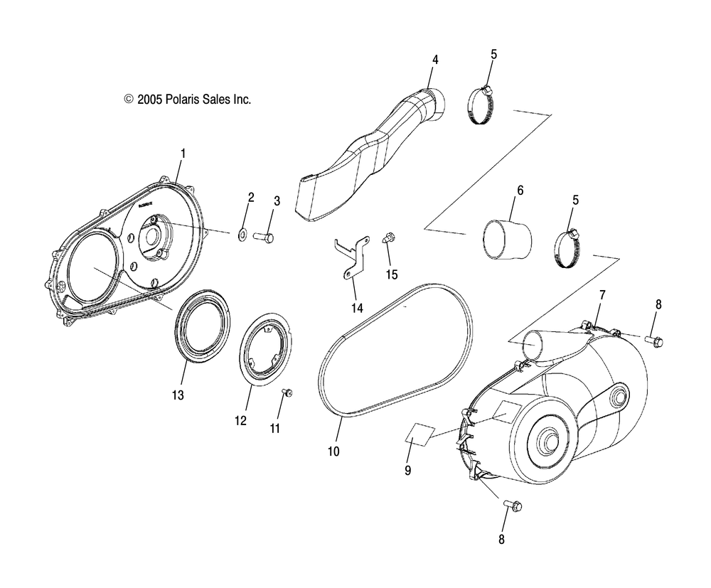 Drive train clutch cover - r08wh68ag_ah_ak_ar