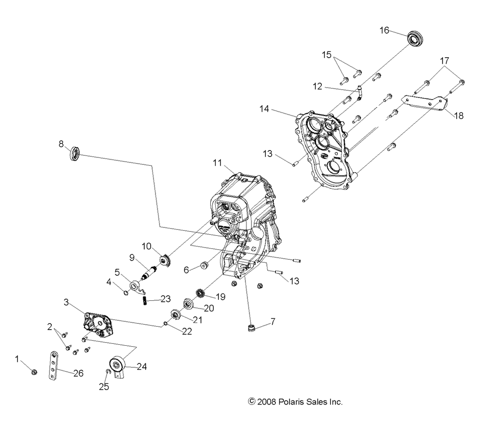 Drive train main gearcase - r09hh50ag_ar