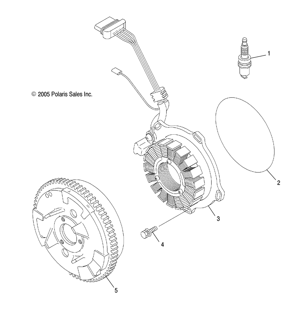 Engine flywheel and stator - r09hh50ag_ar