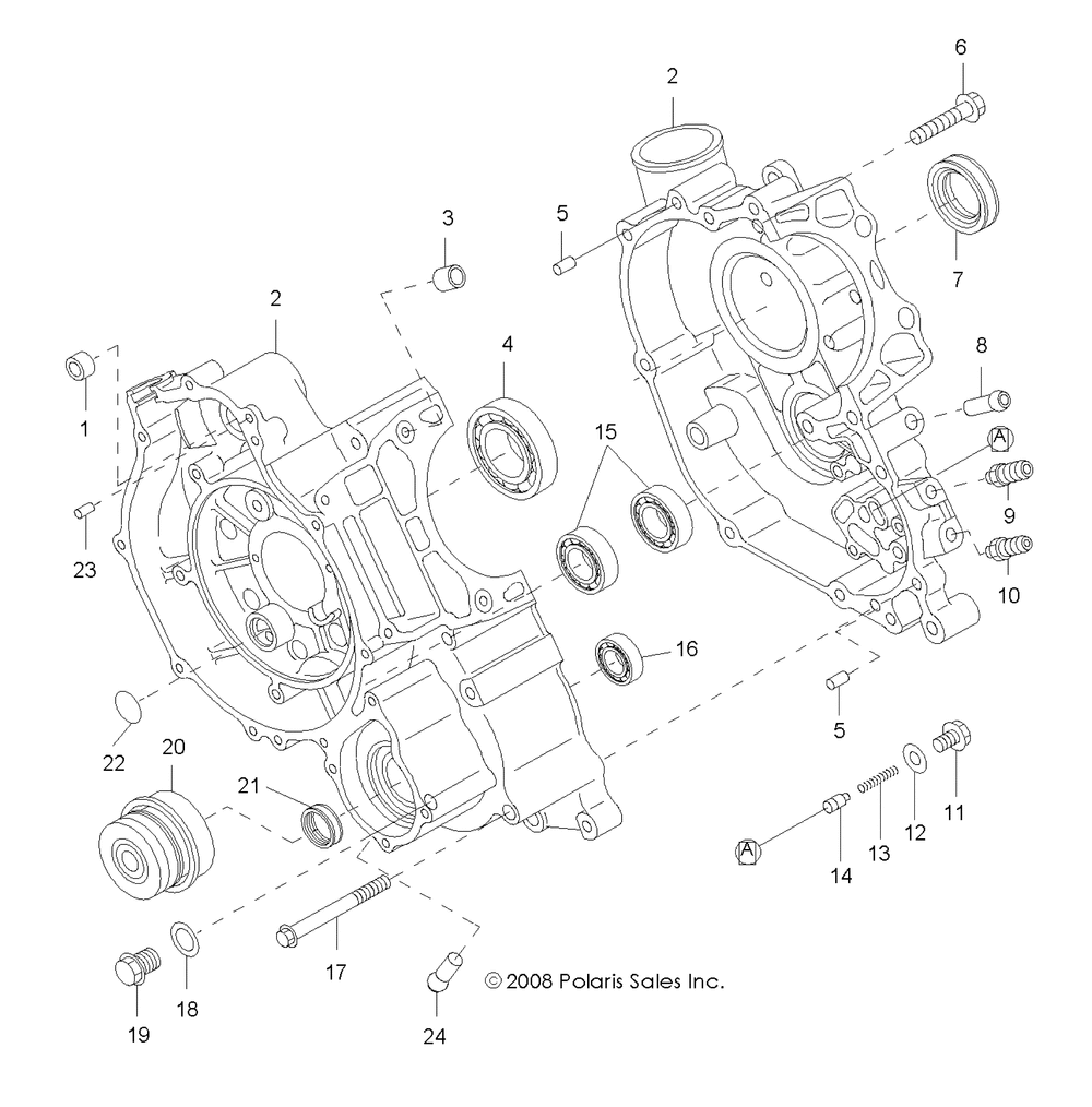 Engine crankcase - r09hh50ag_ar