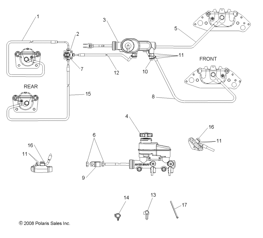 Brakes lines and master cylinder - r09hh50ag_ar