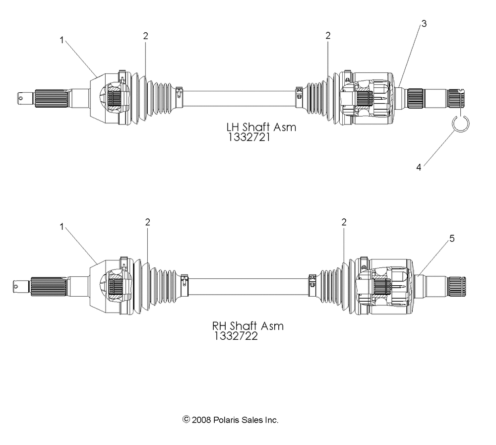 Drive train rear half shaft - r09hh50ag_ar