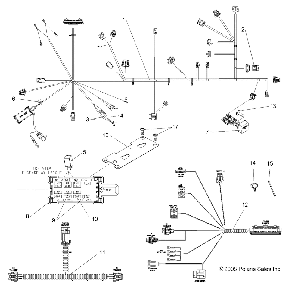 Electrical wire harnesses - r09hh68ab_ag_ah_al_am_ar