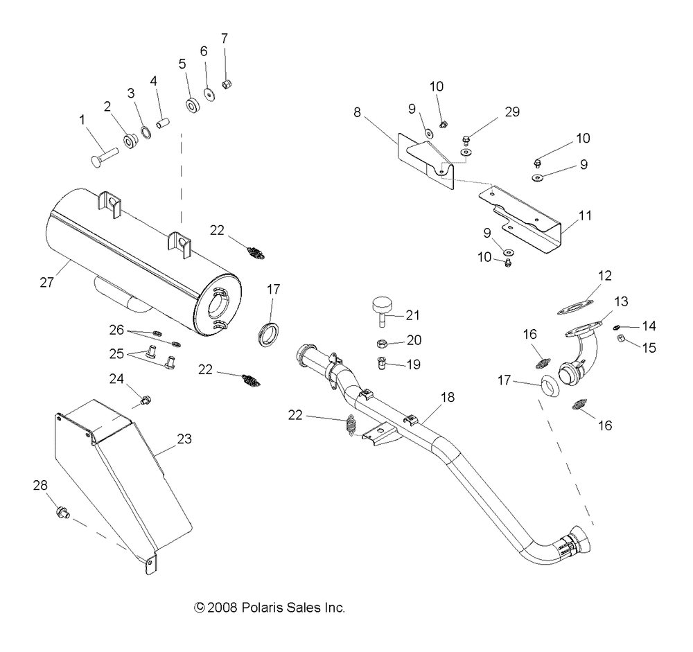 Engine exhaust - r09rb50af