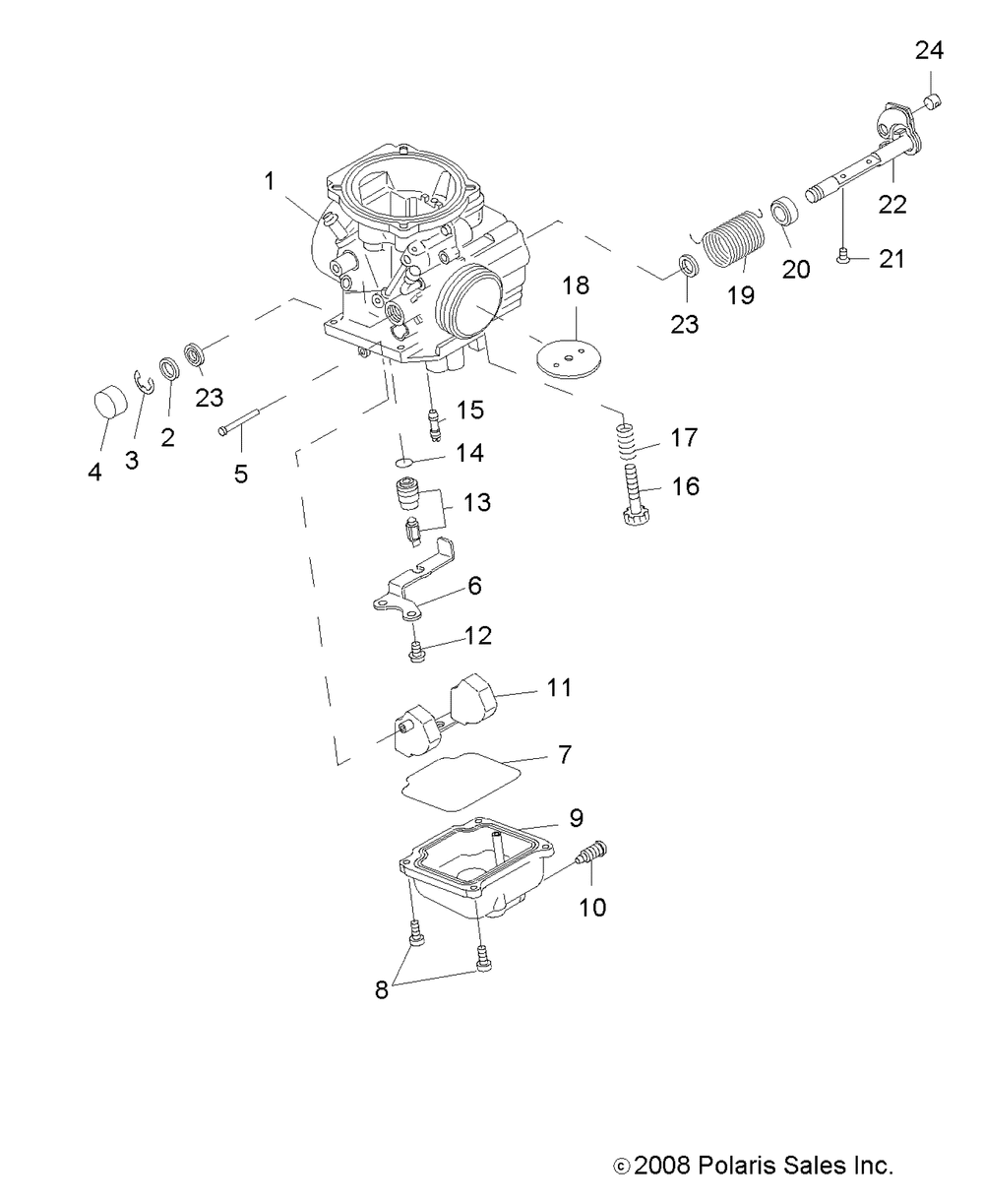 Engine carburetor lower - r09rb50af