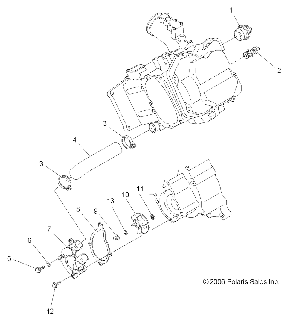 Engine water pump - r09rb50af