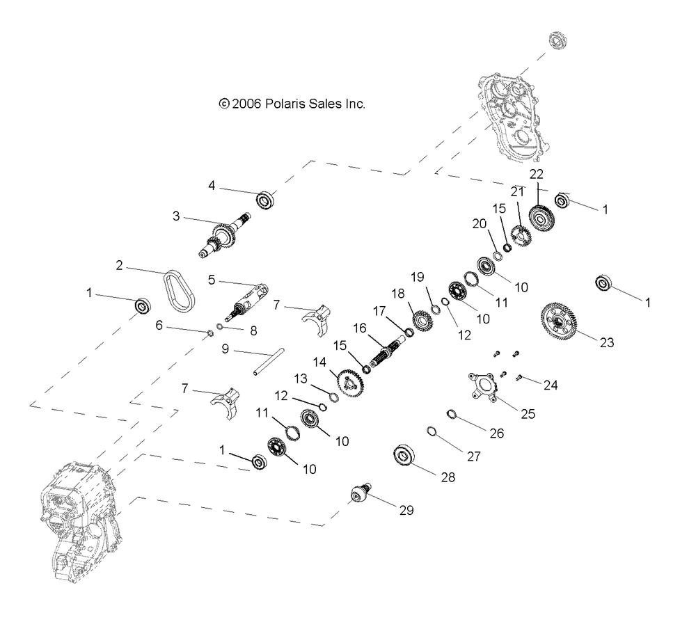 Drive train main gearcase internals - r09rf68af_ar_az