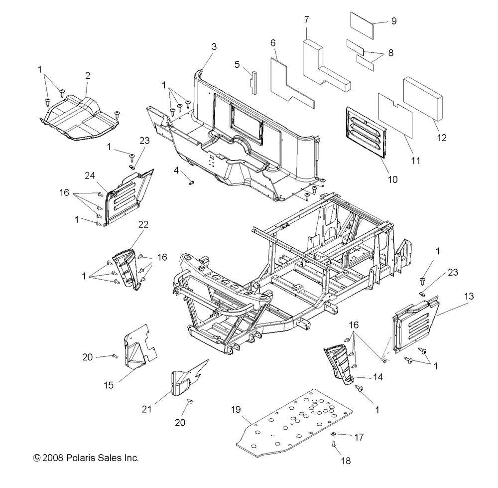 Body floor and fenders - r09rf68af_ar_az