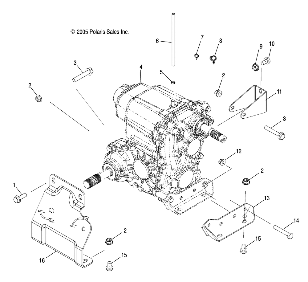 Drive train main gearcase mounting - r09rf68af_ar_az