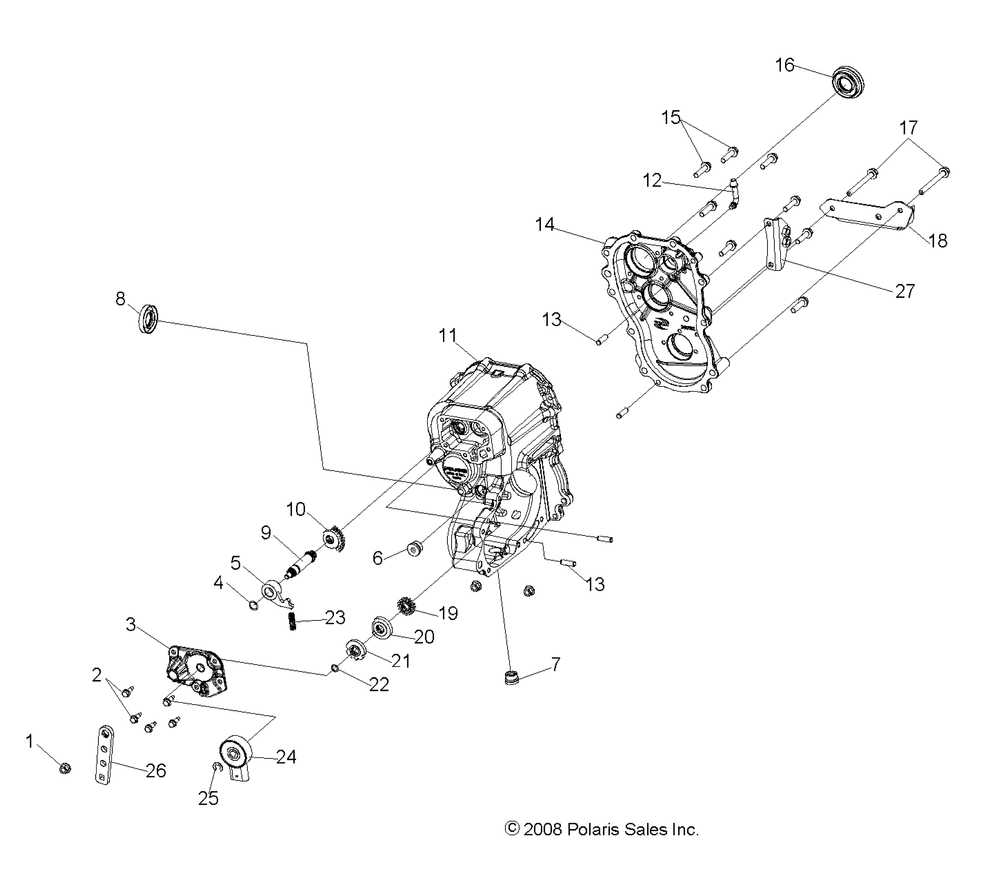 Drive train main gearcase - r09rf68af_ar_az