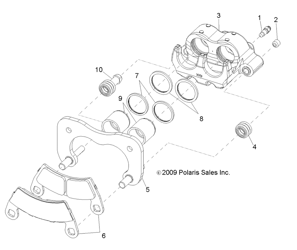 Brakes rear caliper - r10hr76ag_ar