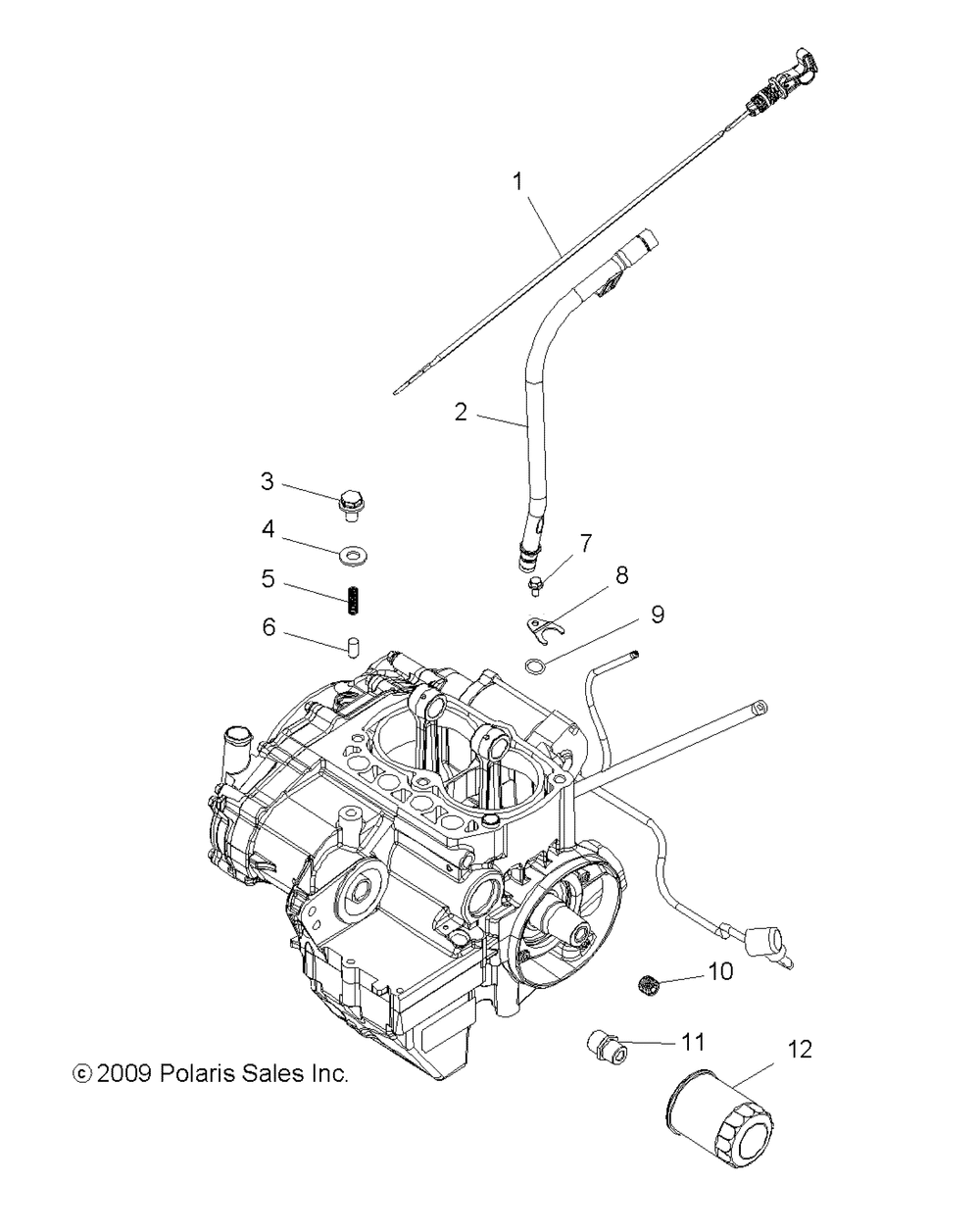 Engine oil filter and dipstick - r10hr76ag_ar