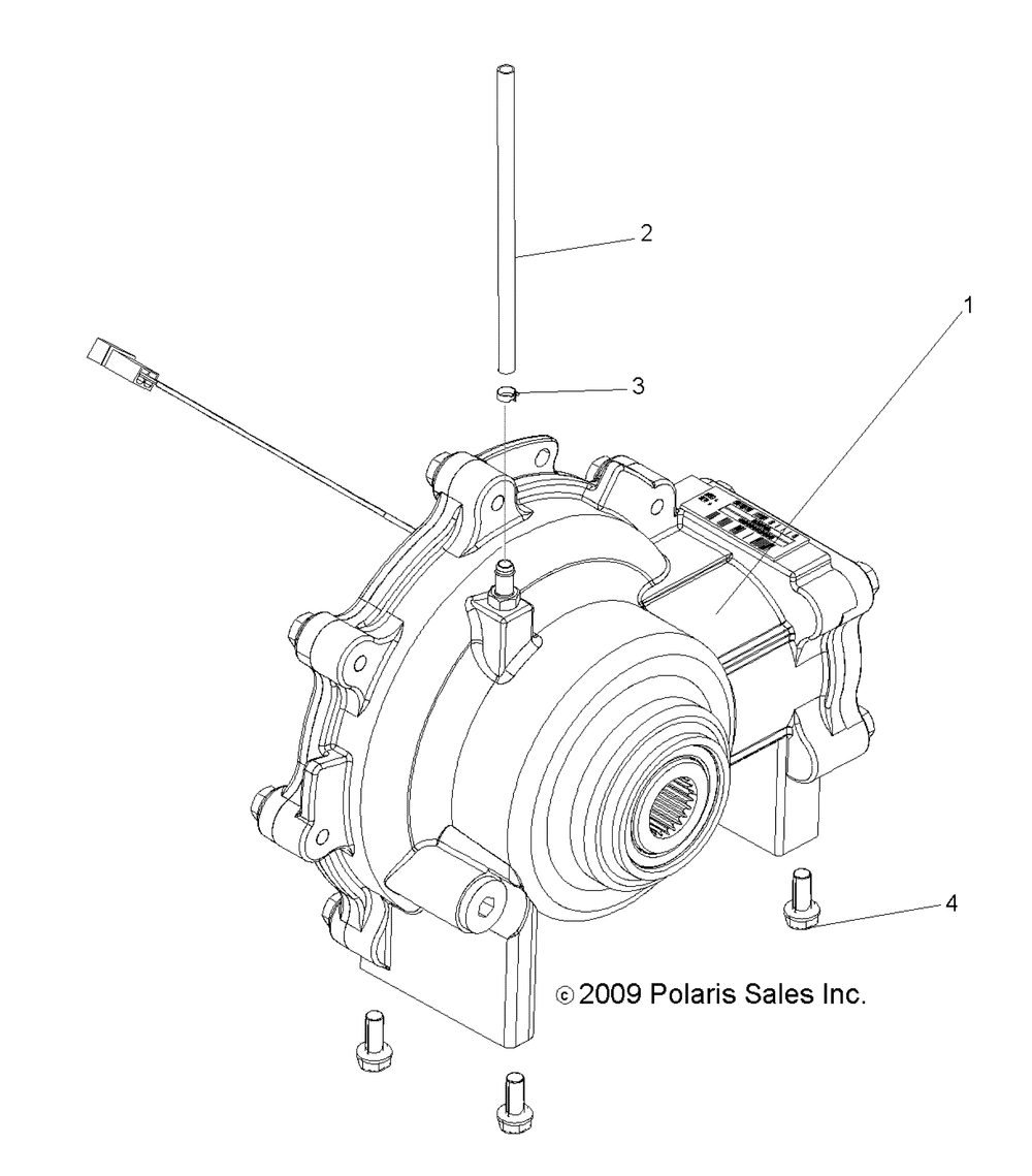 Drive train front gearcase - r10hr76ag_ar