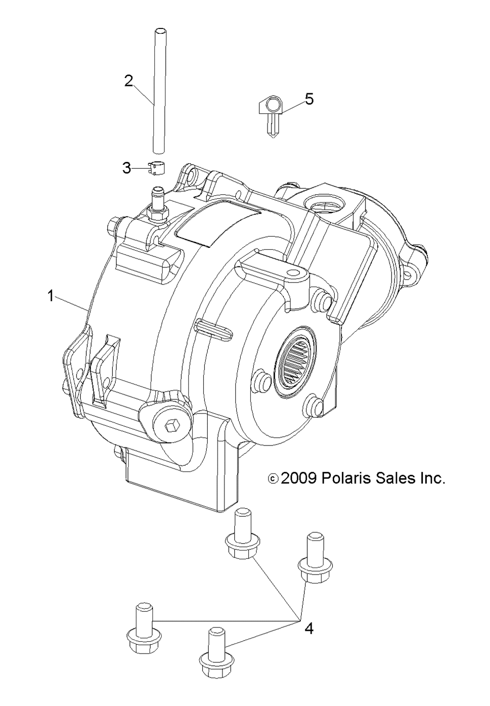 Drive train front gearcase mounting - r10rh45ag_ah_ar