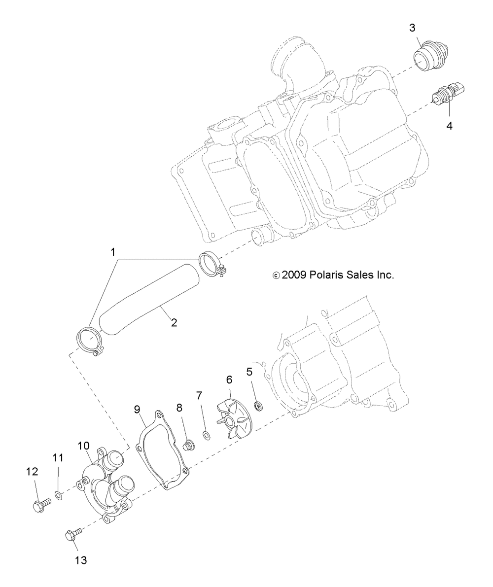 Engine water pump - r10rh45ag_ah_ar