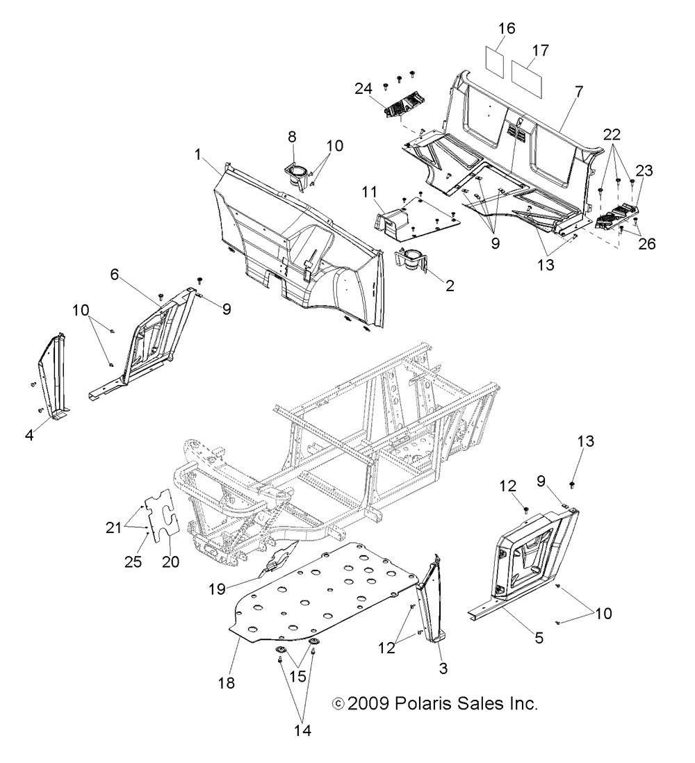 Body floor and fenders - r10rh45ag_ah_ar