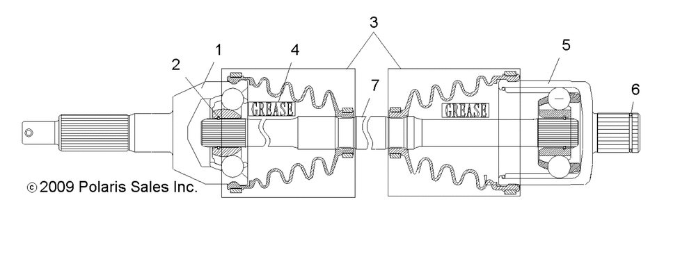 Drive train rear drive shaft - r10rh45ag_ah_ar