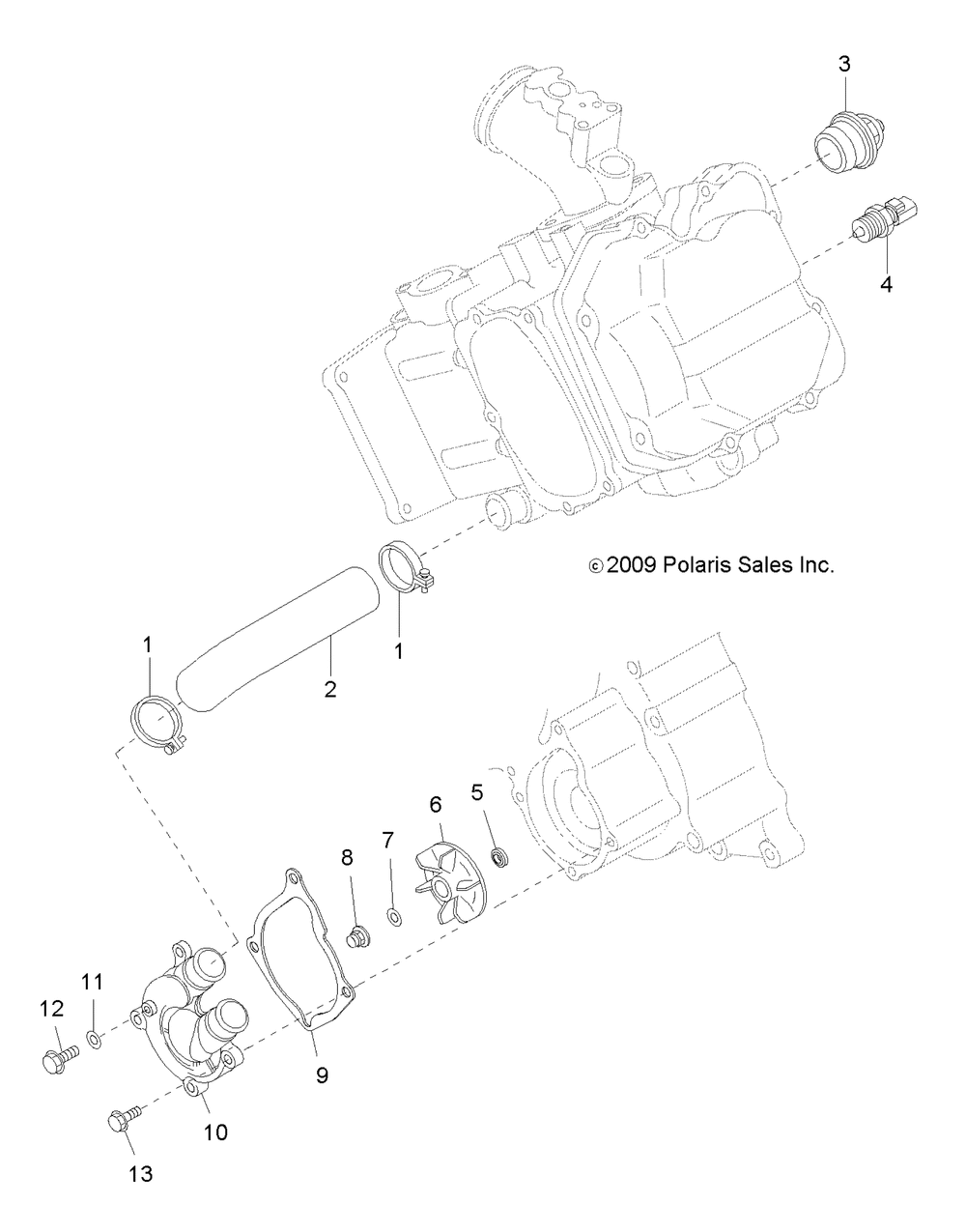 Engine water pump - r10th50ag_ar