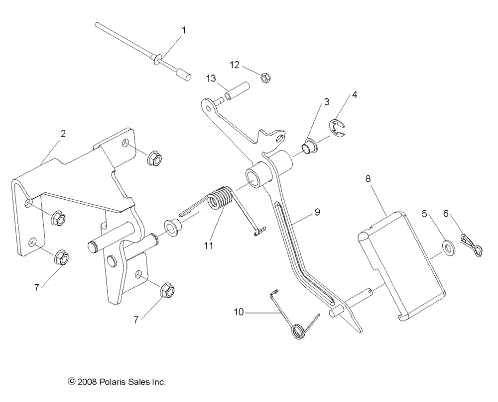 Engine throttle pedal - r10th50ag_ar