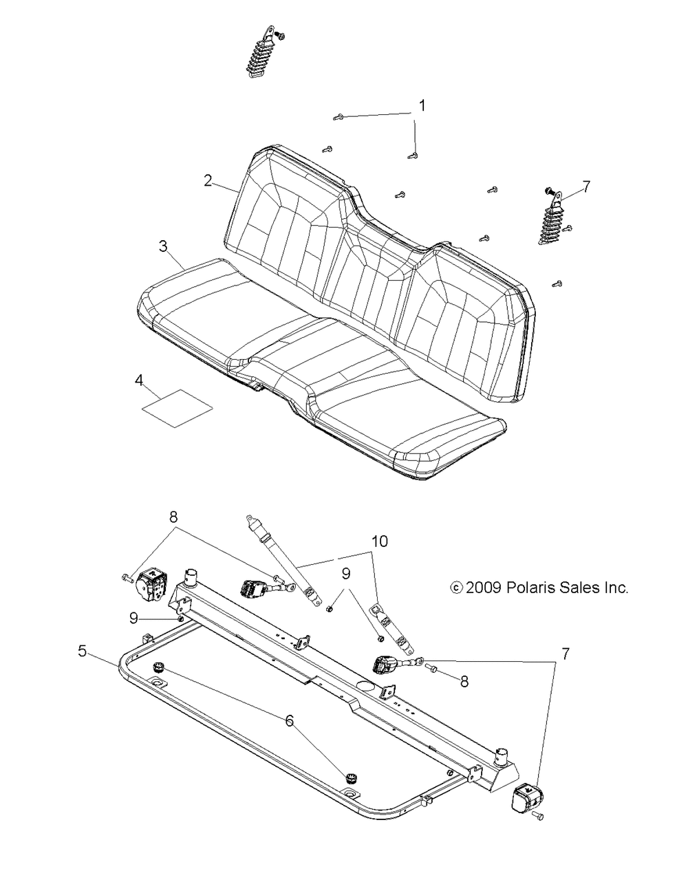 Body seat and base - r10th50ag_ar