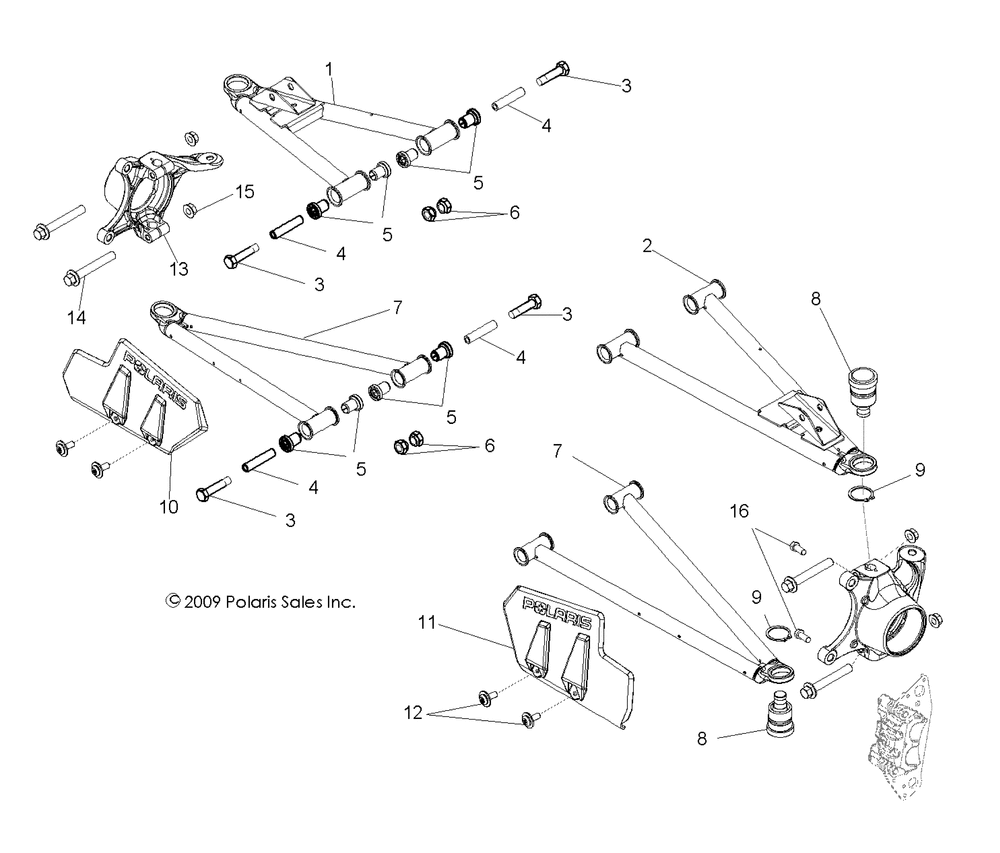 Suspension front control arms - r10th50ag_ar