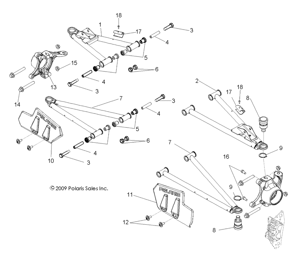 Suspension front control arms - r10wh76ag_ah_ar_av_wy76aw_az