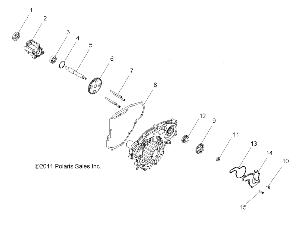 Engine oil pump and water pump - r13hr76ag_ar