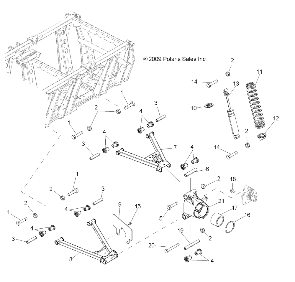 Suspension a-arms mid drive and rear drive - r13hr76ag_ar