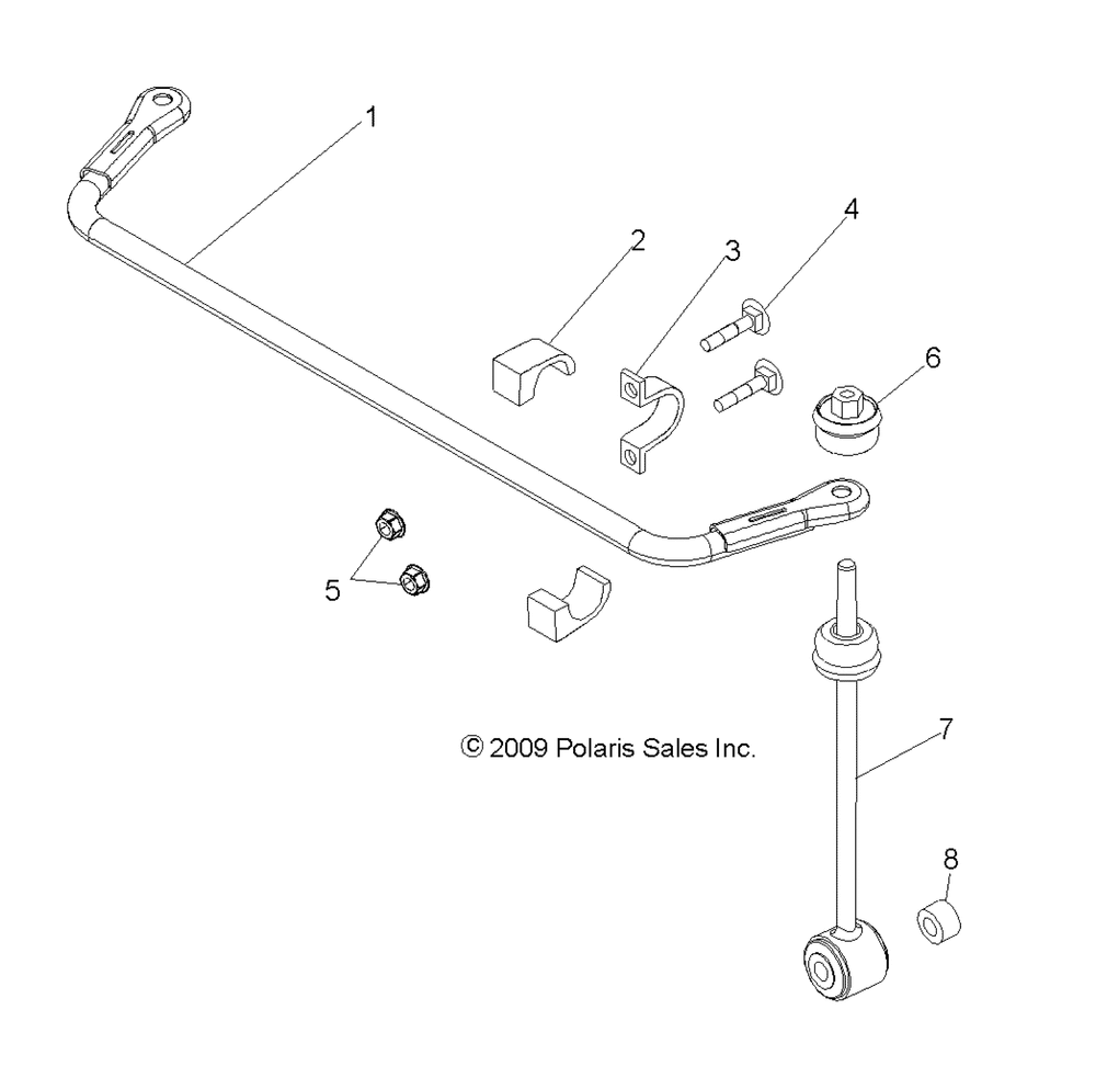 Suspension rear stabilizer bar - r13hr76ag_ar