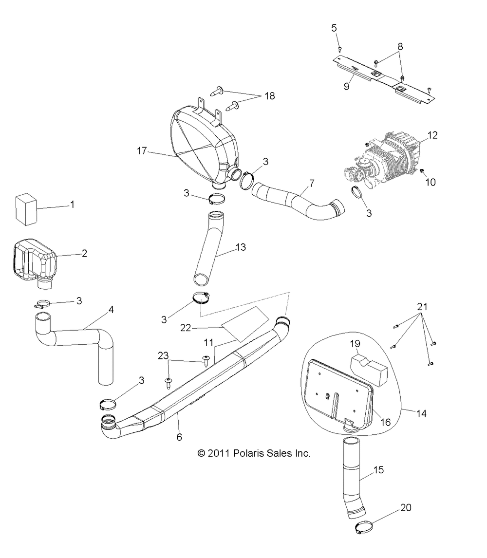 Engine air intake - r13hr76ag_ar