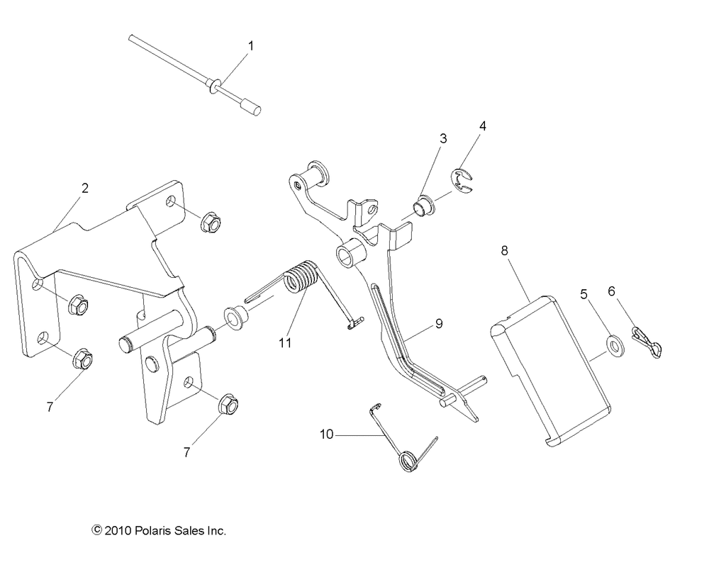 Engine throttle pedal - r13hr76ag_ar