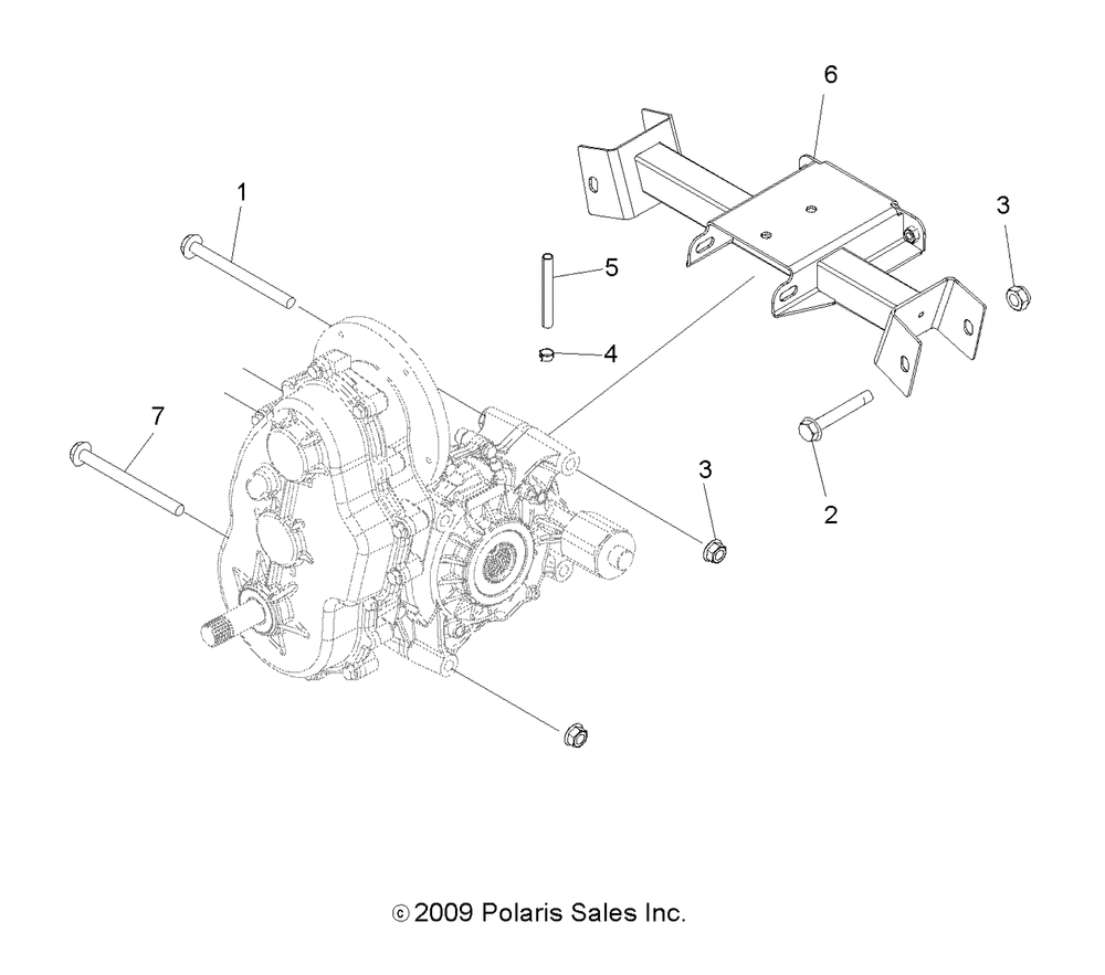 Drive train main gearcase mounting - r13rc08ga_gh_fa_fh