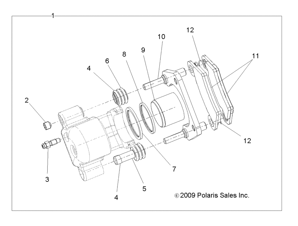 Brakes rear caliper - r13rc08ga_gh_fa_fh