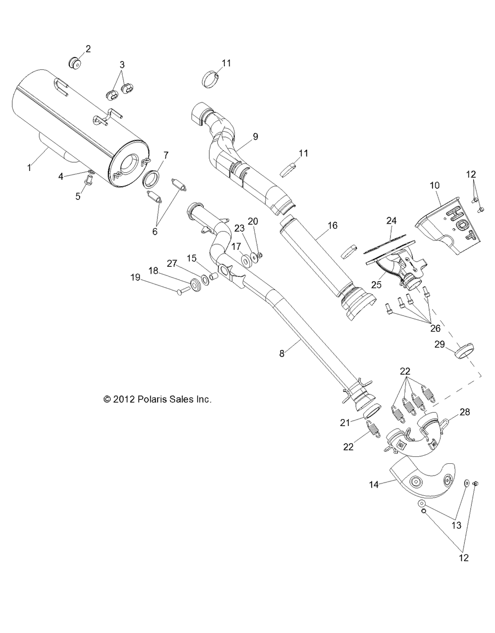 Engine exhaust - r13rh76ag_ah_an