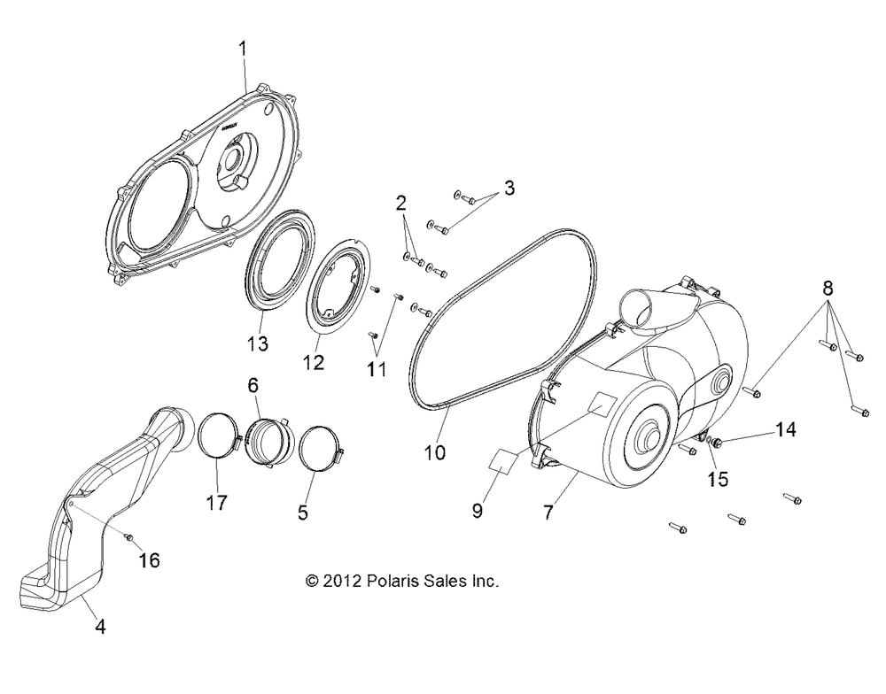 Drive train clutch cover - r13rh76ag_ah_an