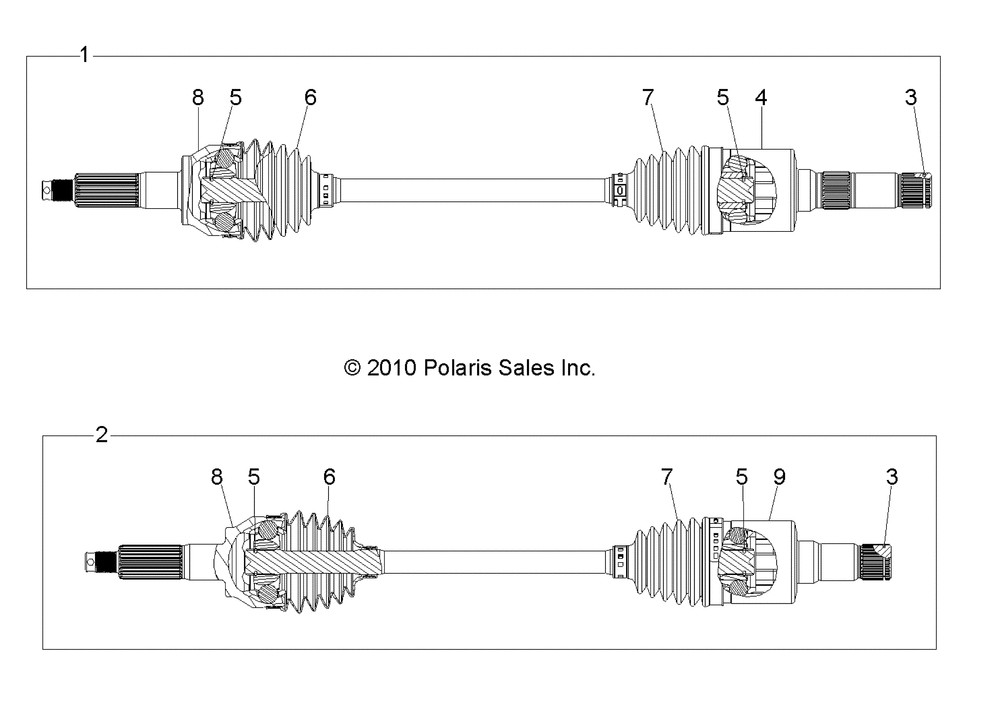 Drive train rear drive shaft - r13th90dg